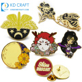 Fashion design no minimum custom made metal colorful enamel cute cartoon character lapel pin